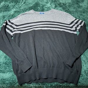 Men’s Large Black and Grey Sweater